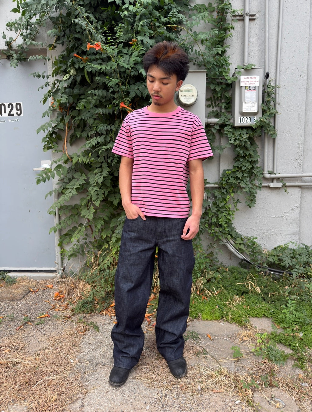Pink Striped Tee