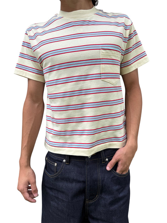 Cream Striped Tee